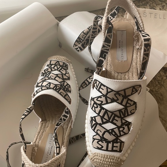 Stella McCartney Shoes - Stella McCartney platforms, lace up white and beige